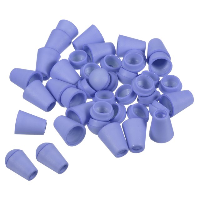Unique Bargains Bell End Stopper, Cord Rope Lock for Drawstring Bag, Dark Purple 50 Pack