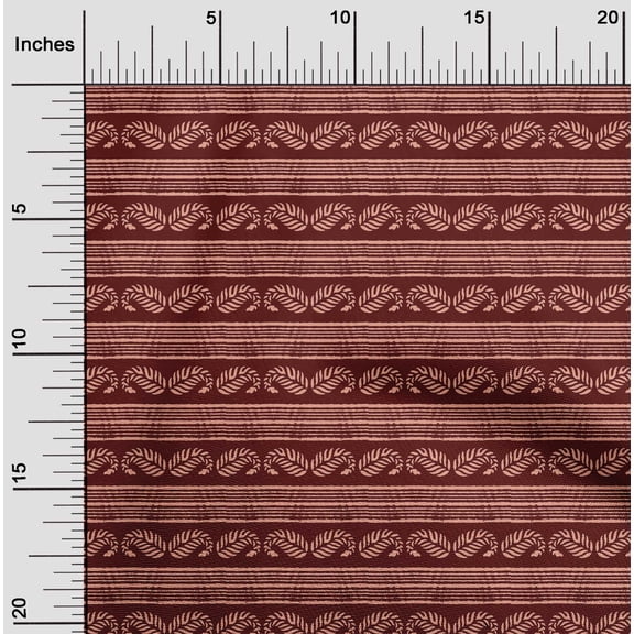 oneOone Viscose Chiffon Fabric Stripe & Paisley Block Decor Fabric Printed BTY 42 Inch Wide