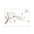 thumbnail image 1 of Flor árbol pájaro jaula DIY pegatinas de pared calcomanías de pared cartel dormitorio pasillo decoración mural decoración Inevent JJ18162-00, 1 of 6