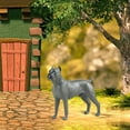 thumbnail image 1 of Estatuilla de perro realista Hugo Cathrow gris estatuilla de animales, 1 of 10