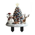 thumbnail image 2 of EUDIDV Xmas Tree Decor Acrylic Snowman And Santa Claus Garden Pile Indoor And Outdoor Potted And Yard Wear Ground Plug Christmas Ornaments, 2 of 4