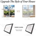 thumbnail image 5 of Window Film Privacy Frosted Self Adhesive Window Sticker No Glue Static Cling Opaque Glass Film Uv Protection Wave Patten 45x200cm, 5 of 5