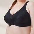 thumbnail image 7 of Wycnly Full Figure Bras for Women Plus Size Comfy Breathable Lace Push up Black Bra Elder Full Coverage Seamless Bralette Womens Bras Bras, 7 of 7