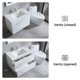 Wonline 24-Inch Bathroom Vanity Set With Sink & Faucet - Wall Mounted, Space-Saving Combo 2 thumbnail image