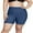 Blue-Pockets, variant on Women's Plus Size Swim Shorts High Waisted Stretch Board Shorts With Briefs Swimsuit Bottom