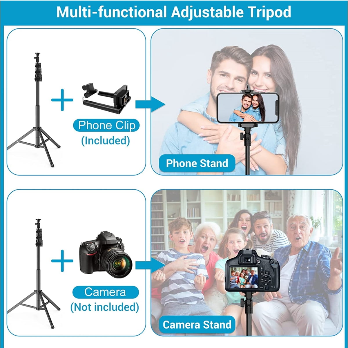 iMucci 9" LED Ring Light with Stand and Phone Holder, 50" Extendable Tripod with Remote, Selfie Halo Light for Live Streaming/Makeup/Vlogging/Photography, Compatible with Phones and Cameras