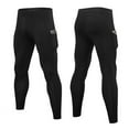 thumbnail image 2 of Pack de 3 mallas de compresión para hombre, mallas para correr, gimnasio, fitness, pantalones para c Abanopi Medias de compresión para hombre, 2 of 7