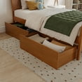 thumbnail image 6 of Portland Twin Storage Wood Platform Bed with Matching Footboard in Light Toffee, 6 of 10