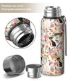 thumbnail image 2 of 20 Oz Chihuahua and Flower Coffee Tumbler Double Wall Insulated Stainless Steel Water Bottle | Metal Reusable Thermoses Flask with Cup Cap | Leak & Sweat Proof with Anti-Dust Lid, 2 of 7