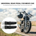 thumbnail image 2 of Yuanmiaoke 2pcs Motorcycle Rear Passenger Pegs Pedal Aluminum Alloy Bike Footrest for Cycling Accessories Black, 2 of 10