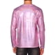 thumbnail image 3 of Camiseta metálica INSPIRE CHIC de cuello redondo para hombres, de manga larga, para fiestas y clubes, camisetas brillantes 2XL rosa, 3 of 5