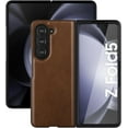 thumbnail image 3 of Case for Samsung Galaxy Z Fold 5 (2023) with Cover Screen Protector, PU Leather & Hard PC Bumper Phone Case for Galaxy Z Fold5 - Brown, 3 of 7