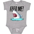 thumbnail image 3 of Inktastic Feed Me with Shark Head Boys or Girls Baby Bodysuit, 3 of 5