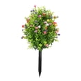 thumbnail image 2 of Arreglo floral artificial de camelia y plantas verdes: simulación primaveral realista para la decoración del hogar, centro de mesa floral artificial que no necesita riego para la sala de estar, la, 2 of 6