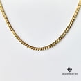 thumbnail image 3 of Collar de oro de 14 quilates con colgante de Rosa Ovalada, el mejor regalo unisex para madre, padre, novia, novio, ella, él, collar de cadena cubana de 14 quilates de Aria Jeweler Daily, 3 of 5