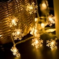 thumbnail image 5 of Rirool Snowflake String Lights - 20FT, 40 LED, Battery Operated, Waterproof Fairy Lights for Bedroom, Patio, Garden, Party, Home Xmas Decor - Indoor/Outdoor Christmas Tree Decoration, 5 of 8