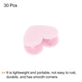 thumbnail image 3 of Uxcell Paper and Bag Clips,30Pack Heart Shape Clamps Snacks Bag Clips,Pink, 3 of 5