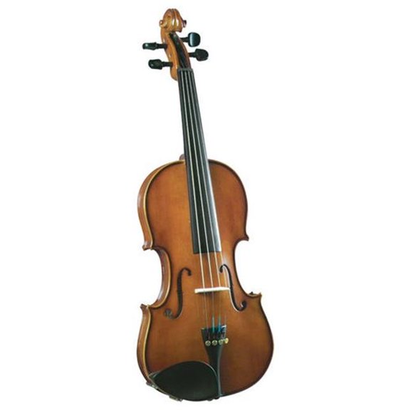 Cremona Novice Full Size Violin Outfit with Ebony Fingerboard - Opaque Warm Brown