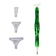 thumbnail image 4 of Pluma de pintura con diamantes de imitación, 5D, punta de bordado de cristal, herramienta de pintura a lápiz, verde seitruly HA001825-05, 4 of 6