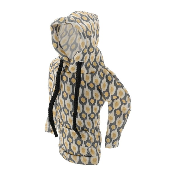 Unique Bargains Universal 15.5x10.5cm/6.1"x4.13" Gear Shift Knob Cover Decoration Stick Shifting Handle Protector Polyester 1 Pc Hoodie Style Grey Earthy Yellow