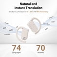 thumbnail image 3 of Auriculares traductores de idiomas ANFIER M9 144 idiomas Beige, 3 of 7