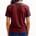 thumbnail image 4 of 9/11 25th Anniversary Shirt Womens WE Will Never Forget Tee Shirts | Lightweight Fabric, V Neck Short Sleeve Tops, American Flag, 2001-2026 25Th Anniversary Tops, Patriotic Honor Tee Shirt Red,3XL, 4 of 4