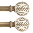 thumbnail image 1 of Barras para cortinas QDWIS ajustables de 28-48" de madera resistente, 1 of 9
