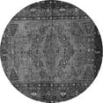 thumbnail image 1 of Ahgly Company Indoor Round Persian Gray Traditional Area Rugs, 7' Round, 1 of 1