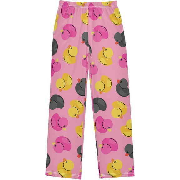 CROPD Cute Duck Pajamas Pants Soft Long Pajama Bottoms Lounge Sleep Pants Size S-XL