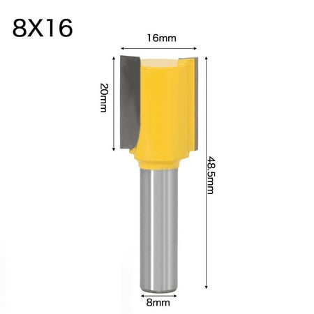

Fule 1pc 8mm Shank Bottom Wood Cleaning Bit Straight Router Bit Clean Milling Cutter