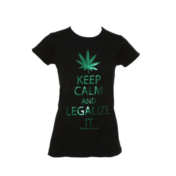 Womens Keep Calm and Legalize It Short-Sleeve T-Shirt - 3X-Large