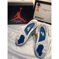 thumbnail image 3 of Ni - ke Air Jordan 4 Retro Military Industrial Blue FV5029-141 SIZE 12. BRAND NEW DS, 3 of 5