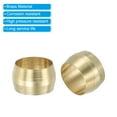 thumbnail image 4 of Uxcell 8mm ID Brass Compression Sleeve Ferrules,  Brass Compression Fittings Brass Compression Assortment Kit, 80 Pcs, 4 of 5