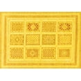 thumbnail image 1 of Ahgly Company Indoor Rectangle Abstract Yellow Modern Area Rugs, 6' x 9', 1 of 4