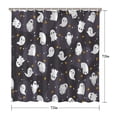 thumbnail image 5 of Dark Halloween Ghosts with Stars Shower Curtain 72"x72" ,Bathroom Decorative Shower Curtains Set with 12 Hooks,Modern Waterproof Washable Shower Curtain, 5 of 6