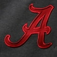 thumbnail image 5 of Men's Colosseum Charcoal Alabama Crimson Tide Arch & Logo Crew Neck Sweatshirt, 5 of 5