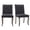 Black, variant on QuzyAor Tufted Chenille Dining Chair Set of 2, Solid Wood Legs Upholstered Seat for Home Kitchen Living Room Farmhouse, Beige