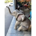 thumbnail image 4 of Sitting Elephant Statue, 4 of 6