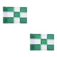 thumbnail image 1 of Greeniant Accesorios de Golf para hombres, golpes, triangulación de envíos, patrón a cuadros, balcón familiar, marcadores de oficina, bandera de cuadros blancos verdes 2piezas Greeniant CBP209007, 1 of 6