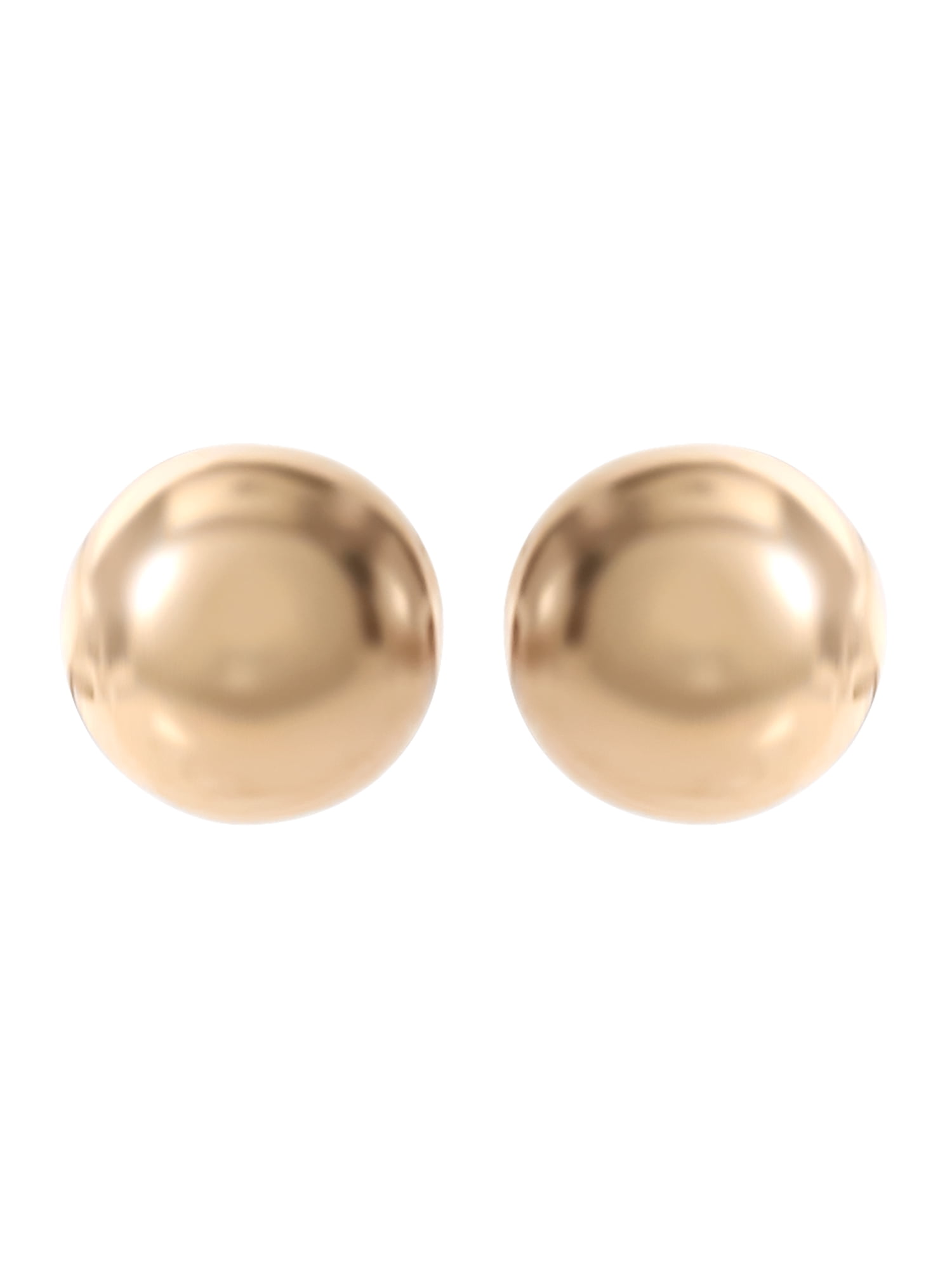 Brilliance Fine Jewelry Women’s 14K Yellow Gold 5MM Ball Stud Earrings