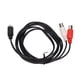 thumbnail image 1 of Cable MINI DIN De 4 Pines A 2 BNC, Conexión Estrecha Transmisión De Señal Clara De 4.9 Pies Cable Divisor En Y MINI DIN De 4 Pines A 2 BNC Macho A Hembra Para Caja De, 1 of 7