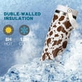 thumbnail image 4 of Brown Cow Print 30 oz Tumbler with Flip Straw - Insulated Water Bottle with Handle for School - Stainless Steel Cups with Lid - Birthday Gifts Idea - Hand Wash Only, 4 of 6