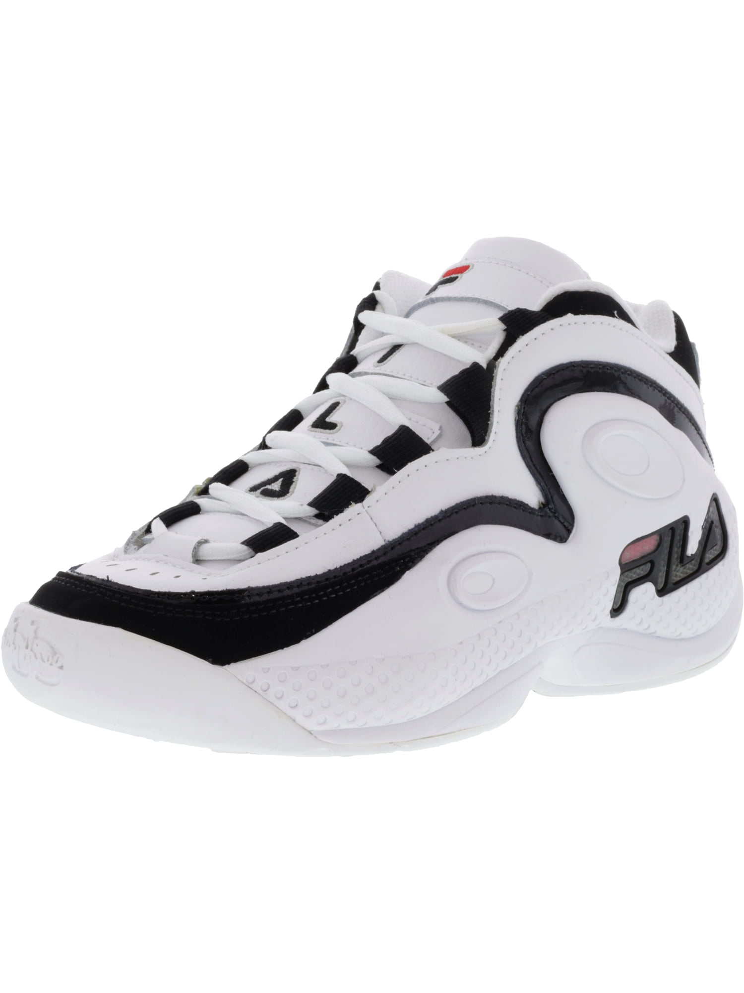Fila Men's 97 White / Black Red AnkleHigh Basketball Shoe 8.5M