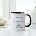 thumbnail image 4 of CafePress - Myth Legend Son In Law Mugs - 11 oz Ceramic Mug - Novelty Coffee Tea Cup, 4 of 4
