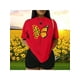 thumbnail image 2 of Blusa con Estampado de Mariposa y Girasoles – Diseño Único y Significativo Color Rojo Talla Extra Grande Marca Emil SaEs, 2 of 4