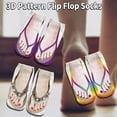 thumbnail image 3 of 1pairs 3d Pattern Flip Flop Socks Funny Sock Summer Design Stocking Gift Novelty, 3 of 5