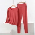thumbnail image 2 of Fewfanhot Women's Classic ModalCotton Sleepwear Set, Assorted Color Short Sleeve Pajamas for Spring Summer and Comfortable Nightwear, 2 of 5
