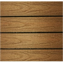 UltraShield Naturale 1 ft. x 1 ft. Quick Deck Outdoor Composite Deck Tile Sample (Peruvian Teak)