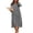 Dark Gray, variant on Ekouaer Women Zipper Robe Long Sleeves House Coat Soft Bathrobe Sleepwear with Pockets Housecoat Loungewear