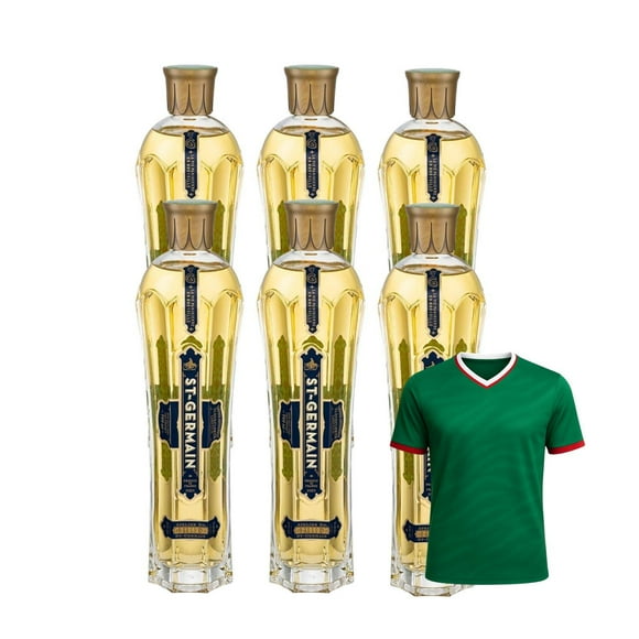 6 Licor St Germain 750 ml + Jersey Verde